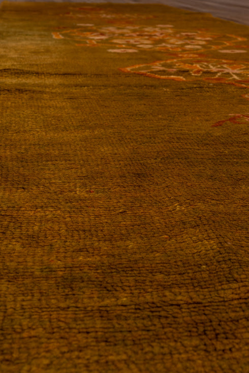 Antique Oushak Runner Rug (3' x 11')